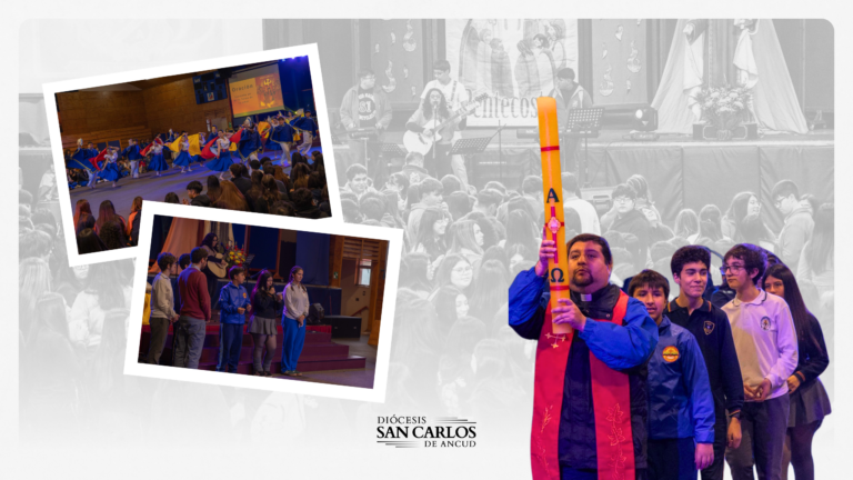 Comunidades educativas de Chiloé celebraron juntas la Fiesta de Pentecostés